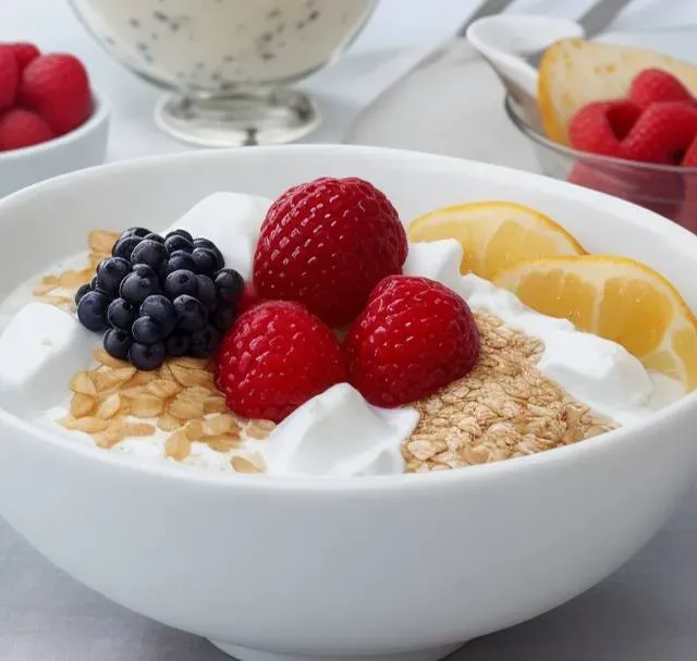 MÜSLI, OBST & JOGHURT